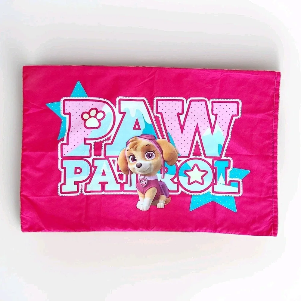 Paw Patrol Standard Pillowcase Reversible Skye Marshall Girls Pink Nickelodeon
